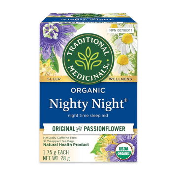 Traditional Medicinals | Passionflower Nighty Night Herbal Tea 16 Bags