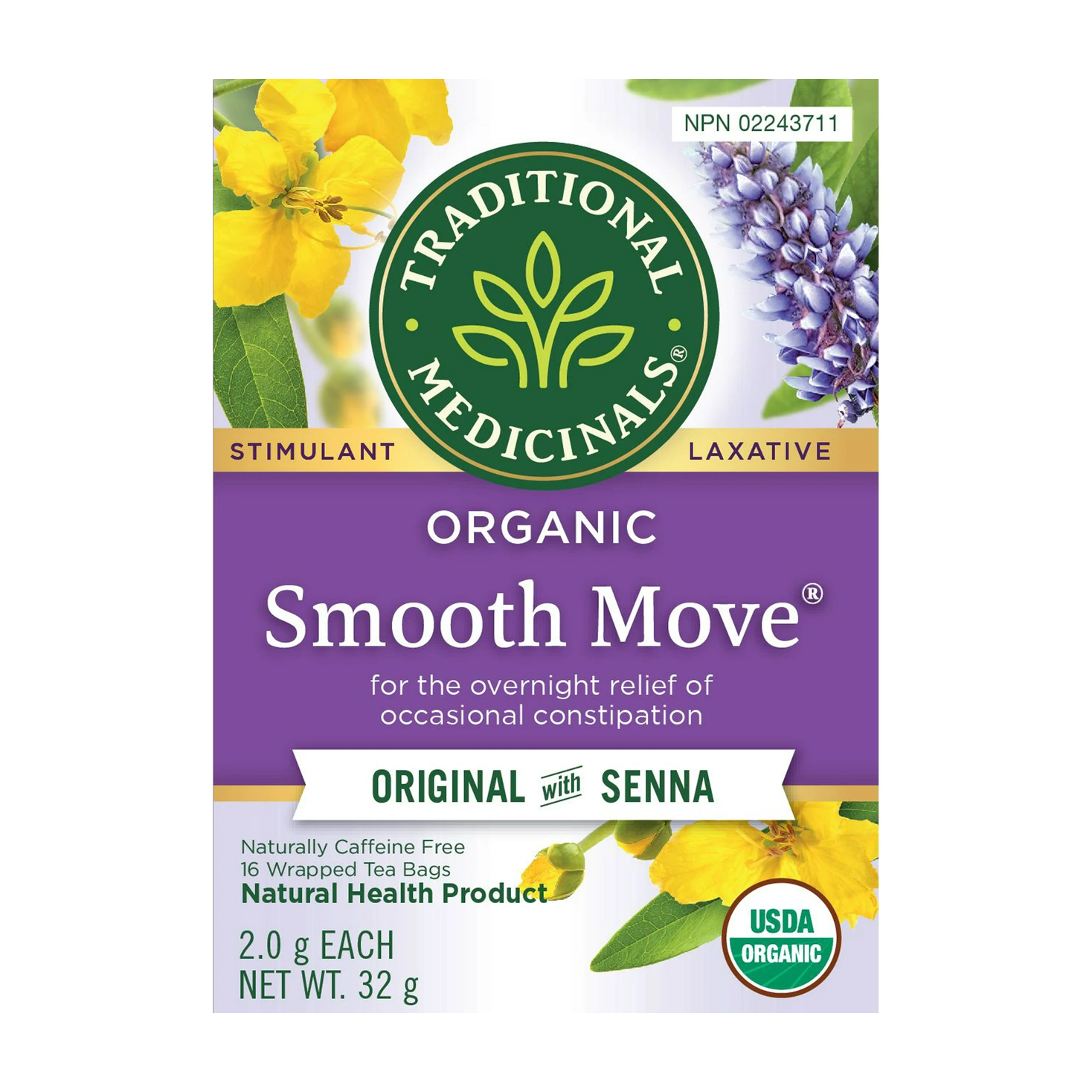 Traditional Medicinals | Smooth Move Laxative Tea 16 Bags