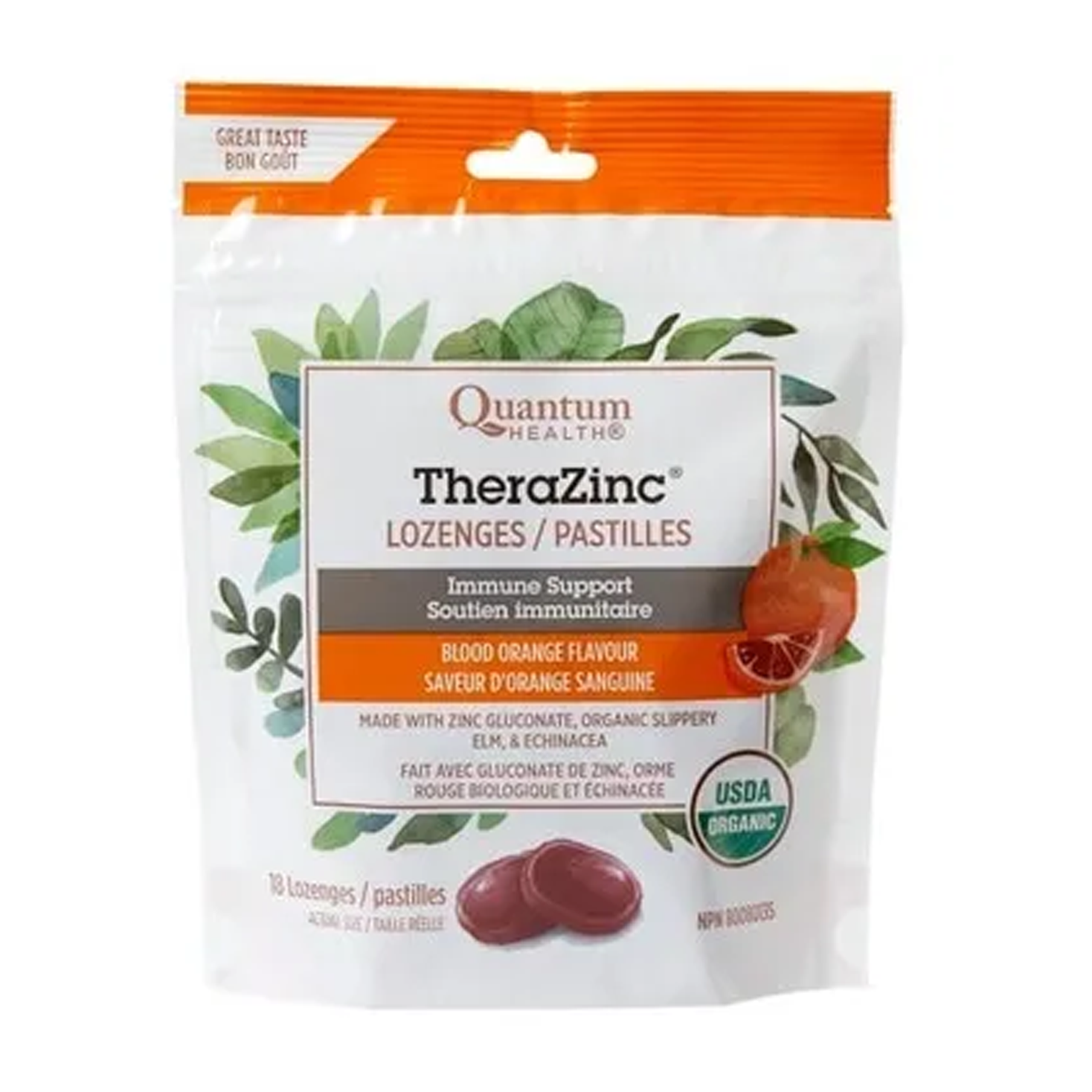 Quantum Health | Therazinc Blood Orange Lozenges