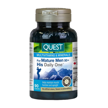 Quest | For Mature Men 50+ His Daily One Multivitamins & Minerals Capsules