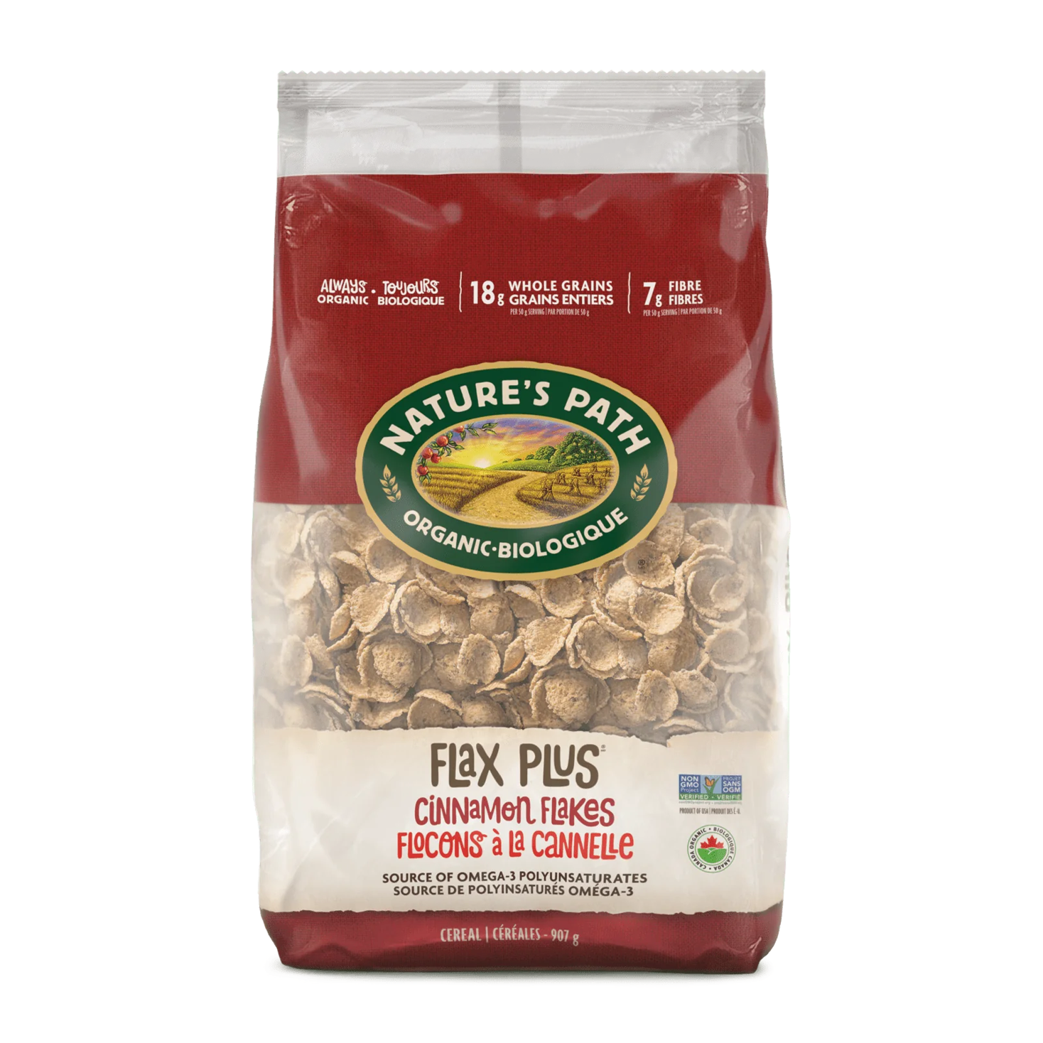 Nature's Path | Flax Plus Cinnamon Flakes Eco-Pac Cereal
