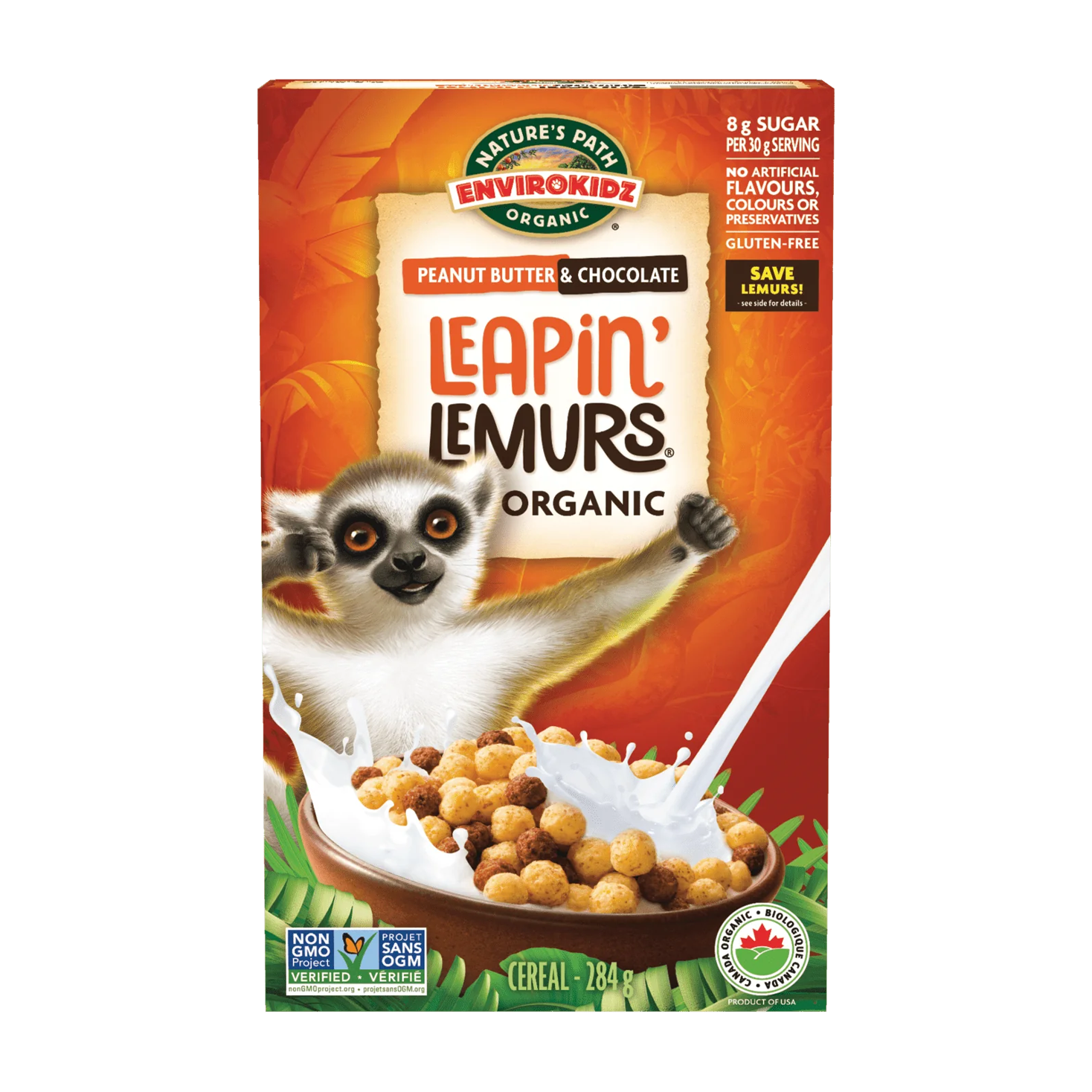 Natures Path | Leapin Lemurs Peanut Butter & Chocolate Cereal