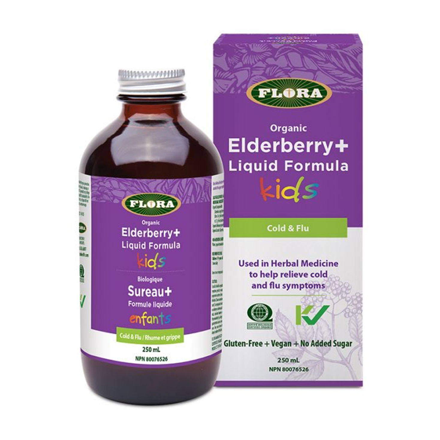 Flora | Elderberry+ Liquid Formula For Kids