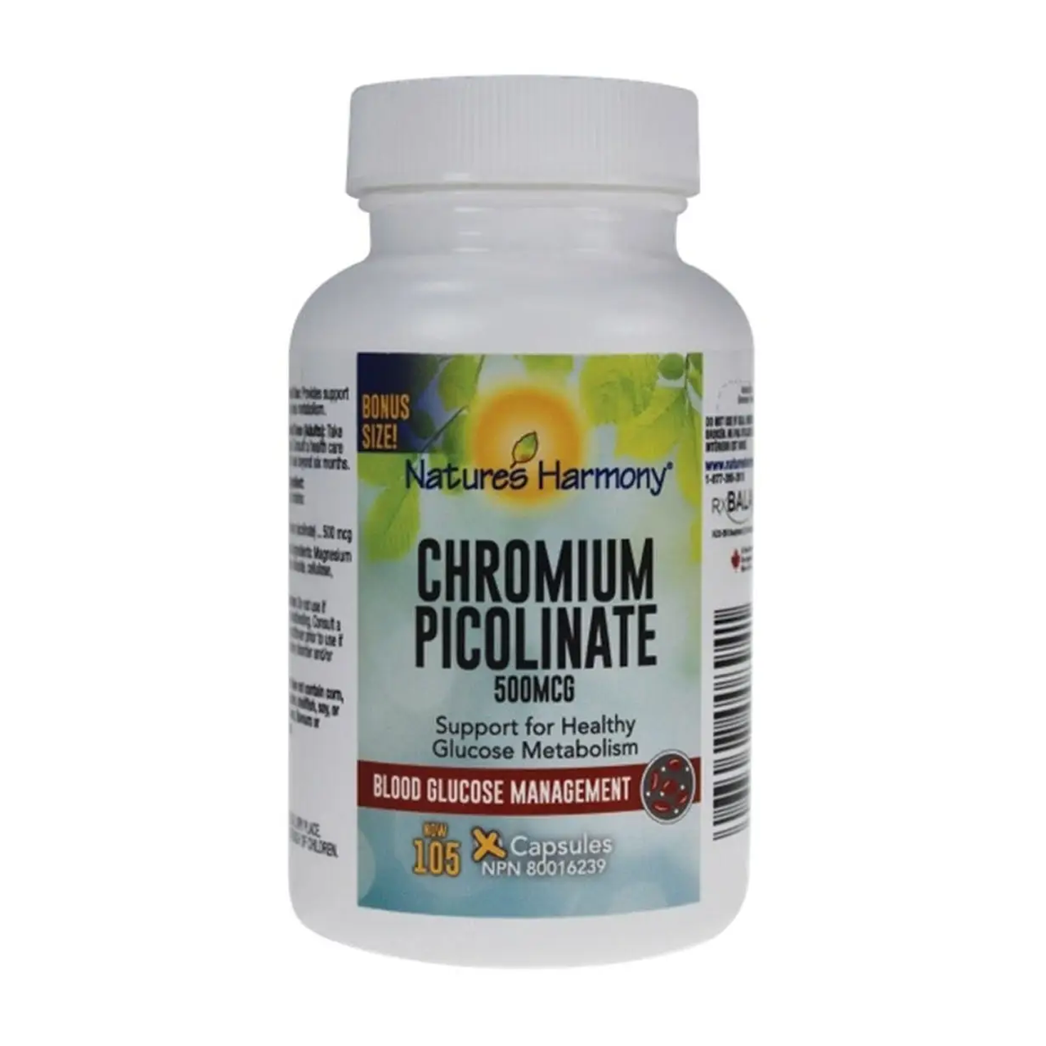 Nature's Harmony | Chromium Picolinate 500mcg Capsules