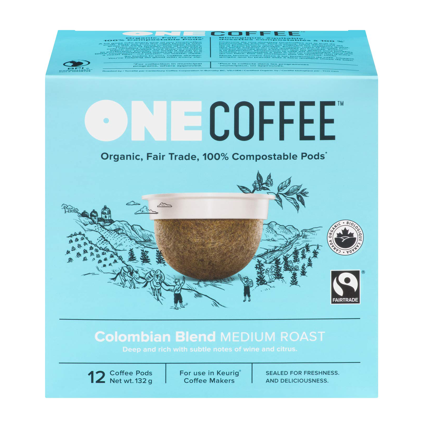 One Coffee | Colombian Blend Pods Medium Roast 12-Pods