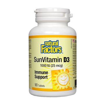 Natural Factors | SunVitamin D3 1000IU Tablets