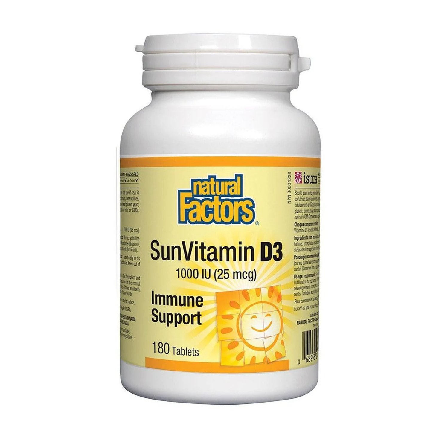 Natural Factors | SunVitamin D3 1000IU 180 Tablets