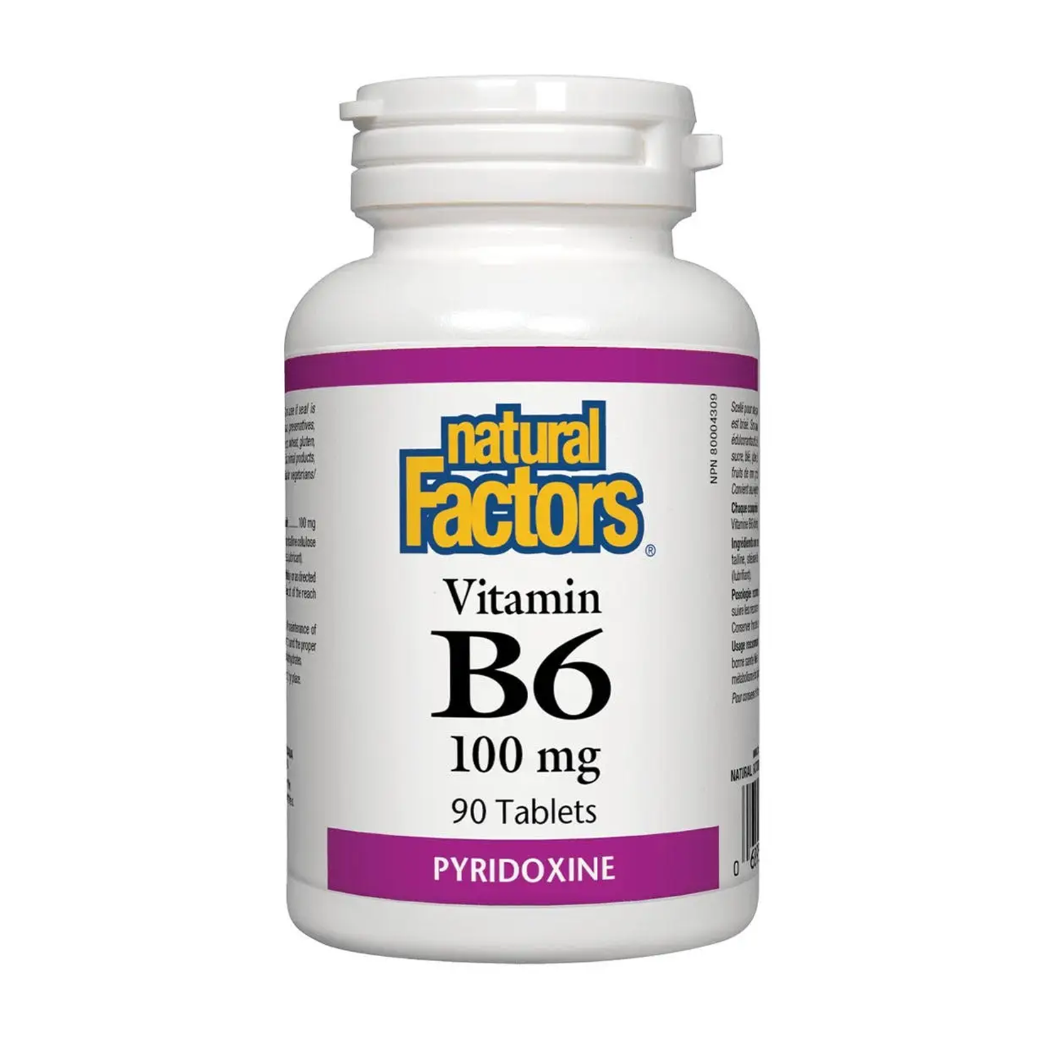 Natural Factors | Vitamin B6 (Pyridoxine) 100mg Tablets