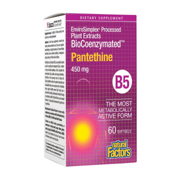 Natural Factors | BioCoenzymated B5 Pantethine 450mg Softgels