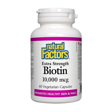 Natural Factors | Extra Strength Biotin 10,000mcg Vegetarian Capsules