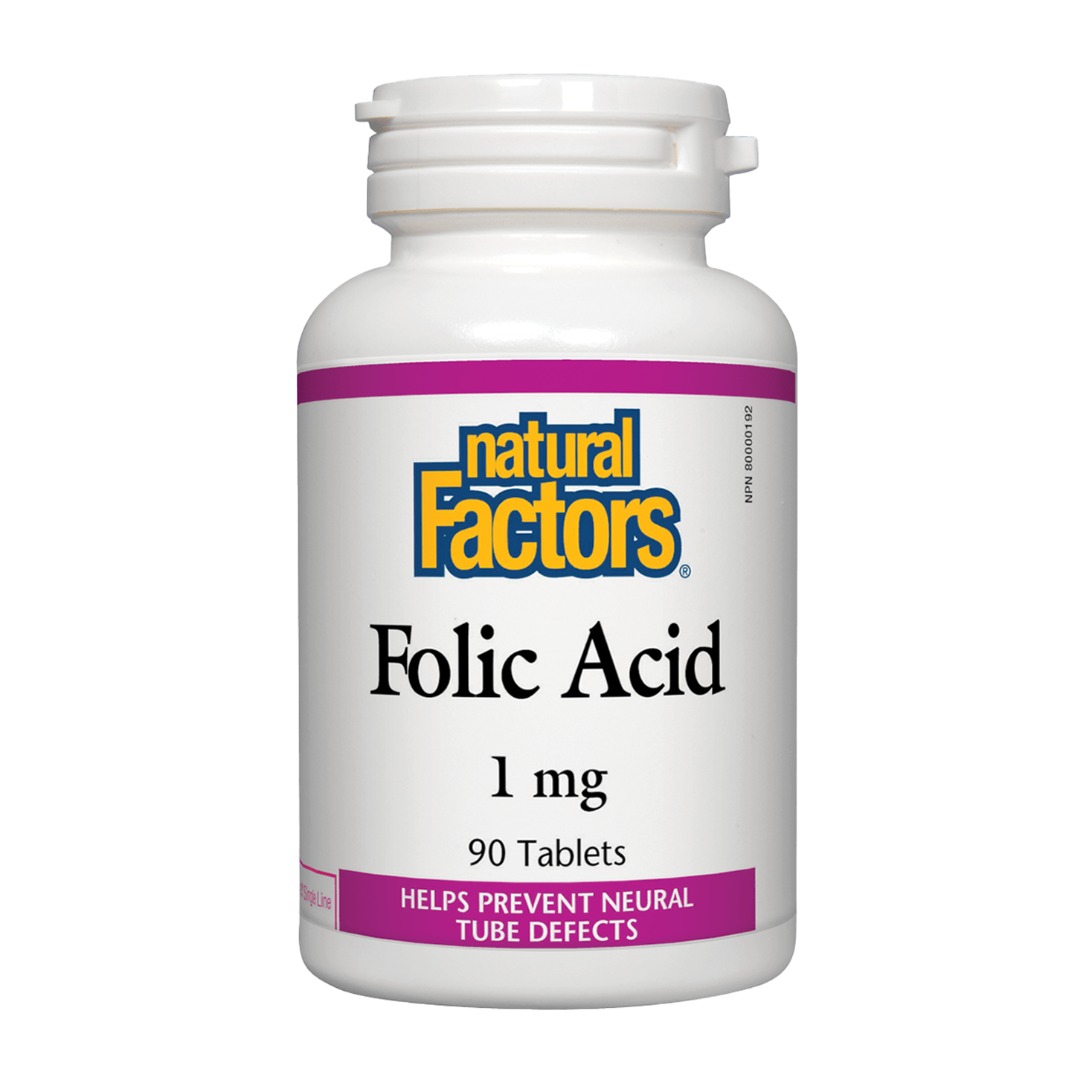 Natural Factors | Folic Acid 1mg Tablets