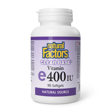Natural Factors | Vitamin E 400IU Clear Base Softgels