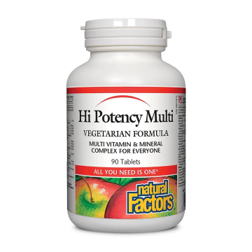 Natural Factors | Hi Potency Multi Vitamin Vegetarian Formula Tablets