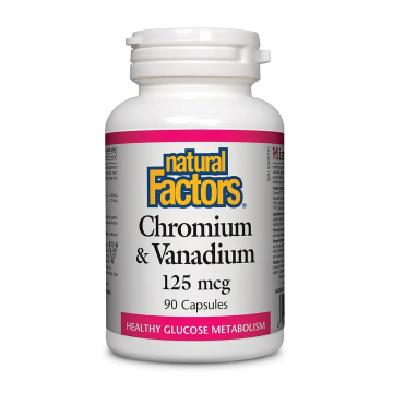 Natural Factors | Chromium & Vanadium 125mcg Capsules