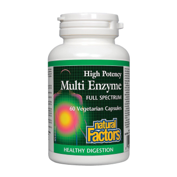 Natural Factors | Hi Potency Multi Enzyme Full Spectrum Veggie Capsules
