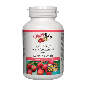 Natural Factors | CherryRich Super Strength Cherry Concentrate 36:1 500mg Softgels