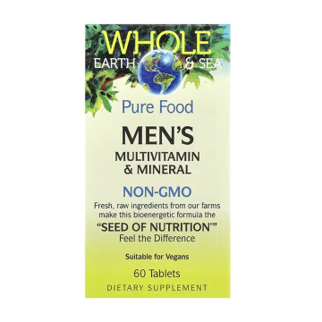 Natural Factors | Whole Earth & Sea Mens 50+ Multivitamin & Mineral Tablets
