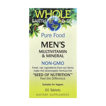 Natural Factors | Whole Earth & Sea Mens Multivitamin & Mineral Tablets