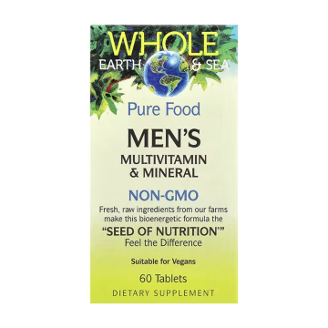 Natural Factors | Whole Earth & Sea Men's Multivitamin & Mineral Tablets