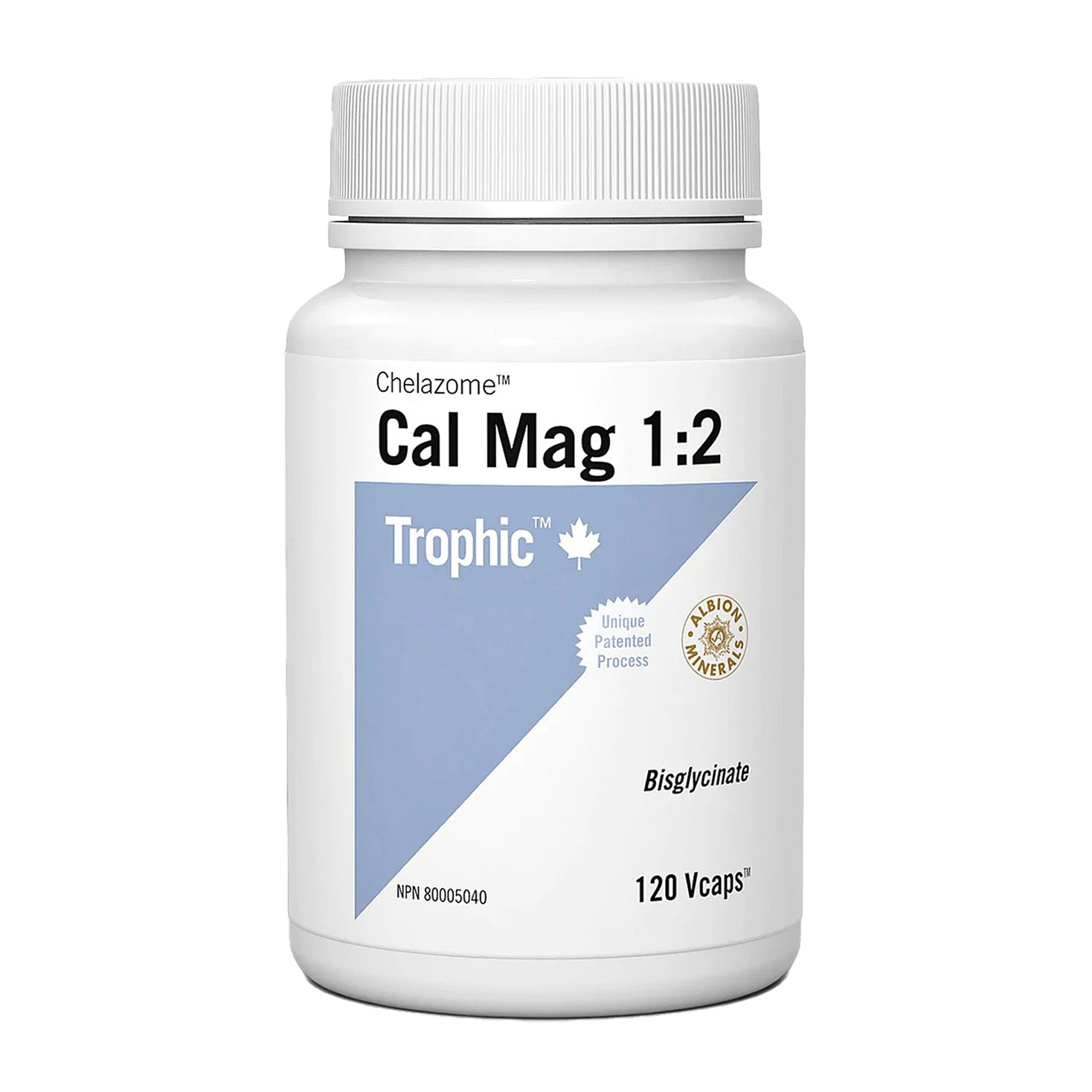 Trophic | Cal Mag Bisglycinate 1:2 Ratio Vegetarian Capsules