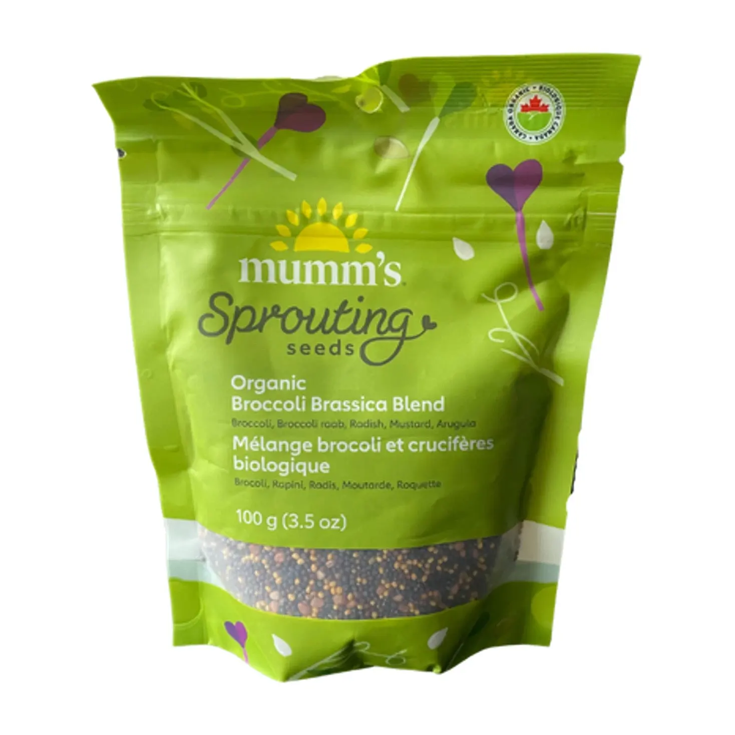 Mumm's Sprouting Seeds | Organic Broccoli Brassica Blend