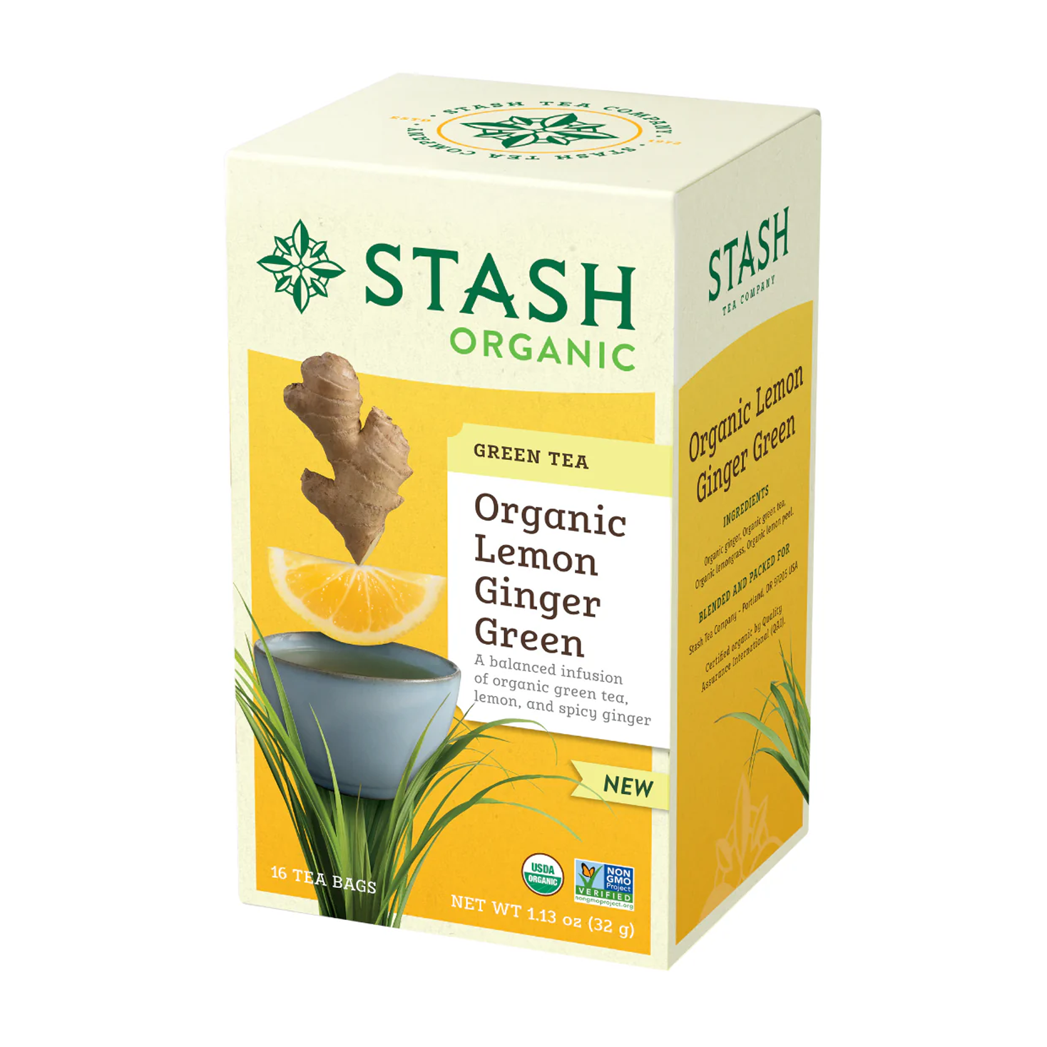 Stash | Organic Lemon Ginger Green Tea