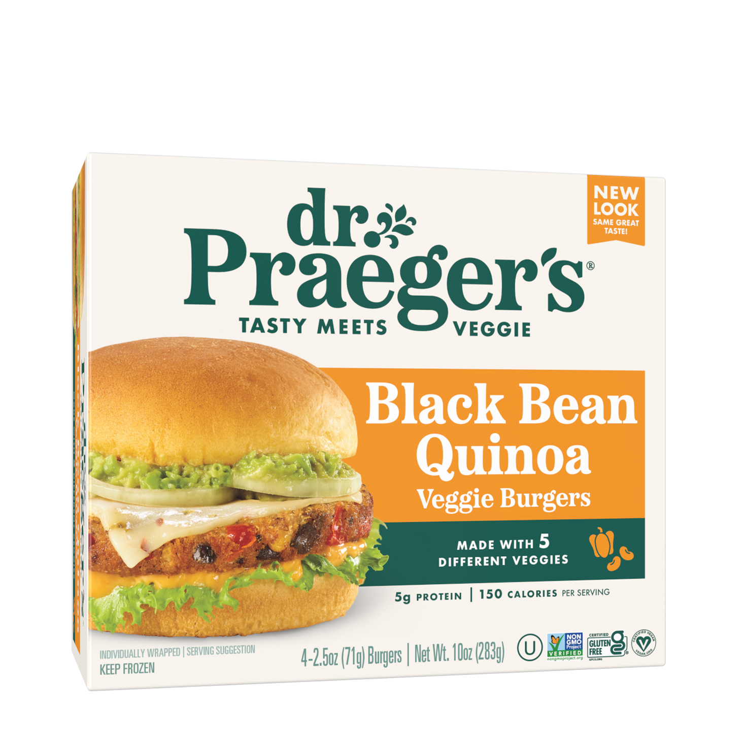 Dr. Praeger's | Black Bean Quinoa Veggie Burgers 283g