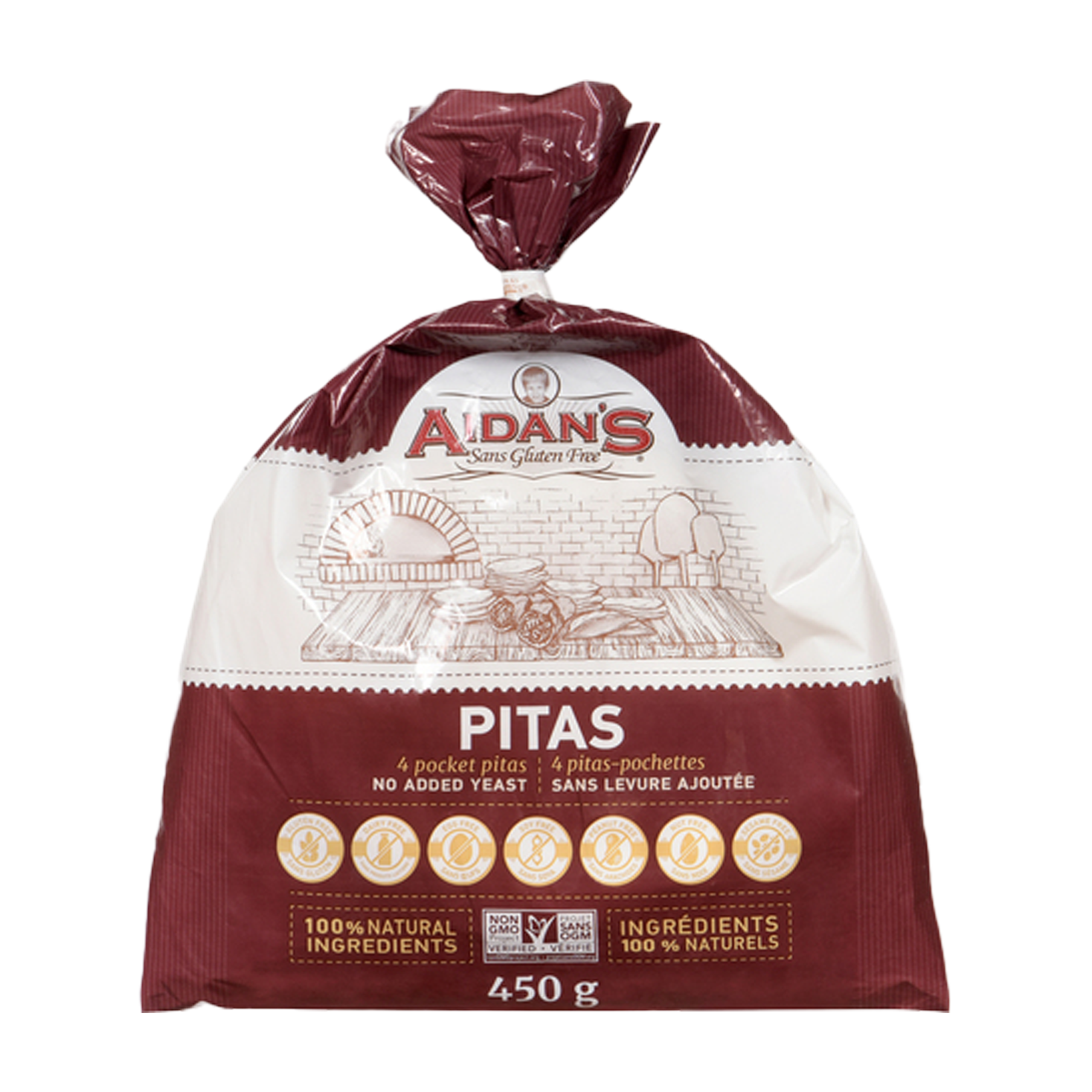 Aiden's | Gluten Free Pitas 450g
