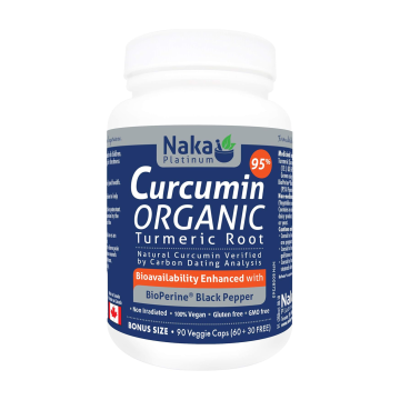 Naka Platinum | Organic Curcumin & Bioperine Black Pepper Vegetarian Capaules