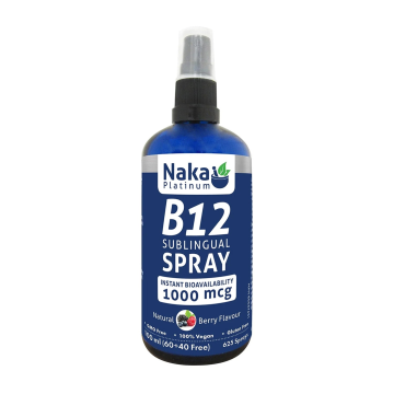 Naka Platinum | B12 1000mcg Berry Flavour Sublingual Spray
