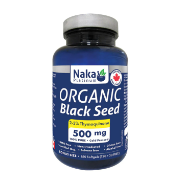 Naka Platinum | Organic Black Seed Oil 500mg Softgels