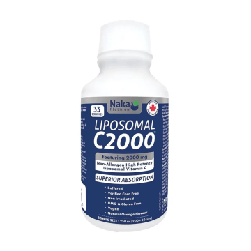 Naka Platinum | Liposomal C2000 Orange Flavour Liquid