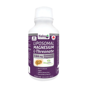 Naka Platinum | Liposomal Magnesium L-Threonate Natural Berry Flavour Liquid