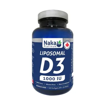 Naka Platinum | Liposomal Vitamin D3 1000IU Softgels