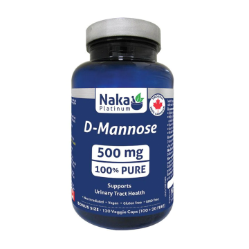 Naka Platinum | D-Mannose 500mg Vegetarian Capsules