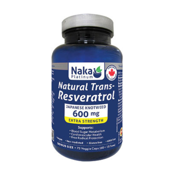 Naka Platinum | Resveratrol 600mg Vegetarian Capsules 75's