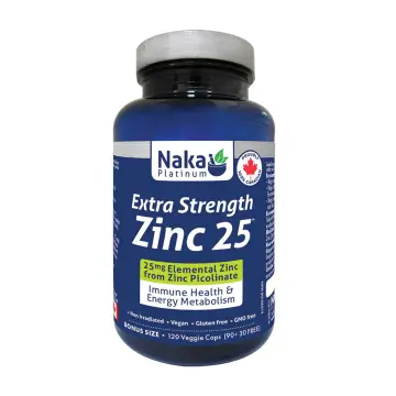 Naka Platinum | Extra Strength 25mg Zinc Picolinate Veggie Capsules
