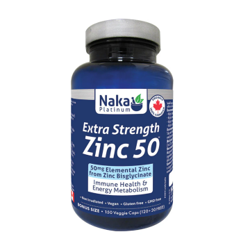 Naka Platinum | Extra Strength 50mg Zinc Bisglycinate Veggie Capsules