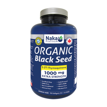 Naka Platinum | Organic Black Seed Oil 1000mg Softgels