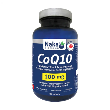 Naka Platinum | CoEnzyme Q10 100mg + BioPerine Black Pepper Extract Softgels