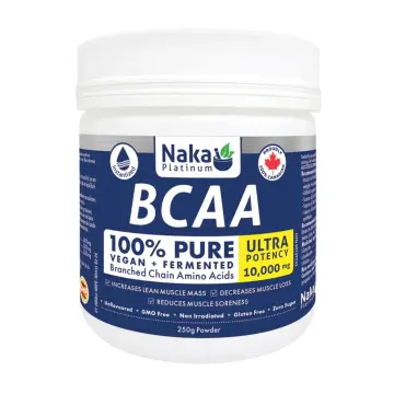 Naka Platinum | 100% Pure Vegan & Fermented 10,000mg Ultra Potency Branched Chain Amino Acids Powder