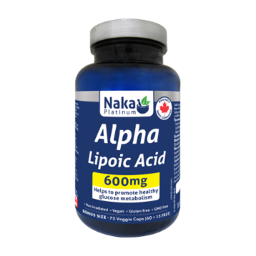 Naka Platinum | Alpha Lipoic Acid 600mg Vegetarian Capsules