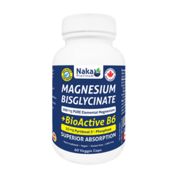 Naka Platinum | Magnesium Bisglycinate + Bioactive B6 Veggie Capsules