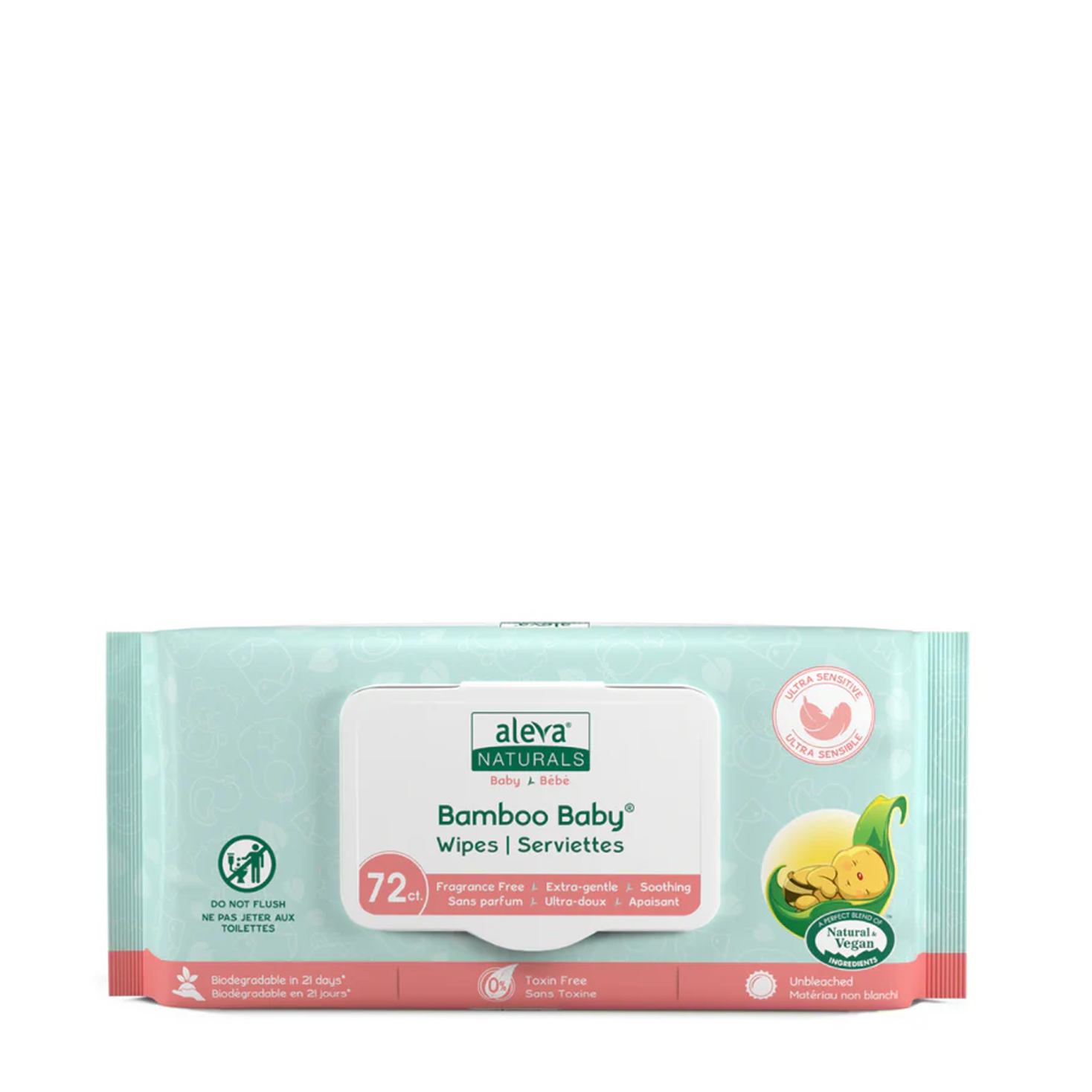 Aleva Naturals | Bamboo Baby Wipes Ultra Sensitive