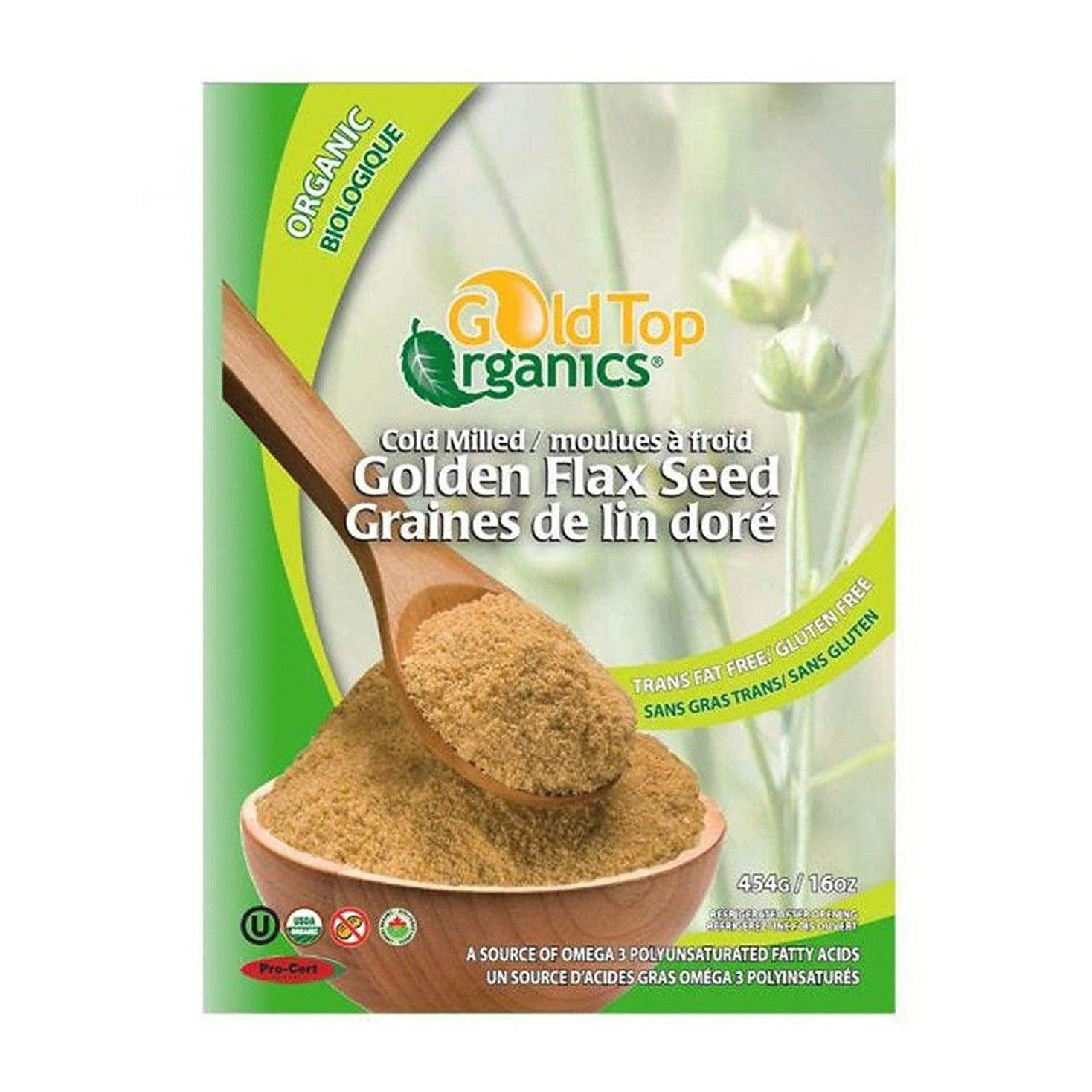 Gold Top | Organic Cold Milled Golden Flax Seed