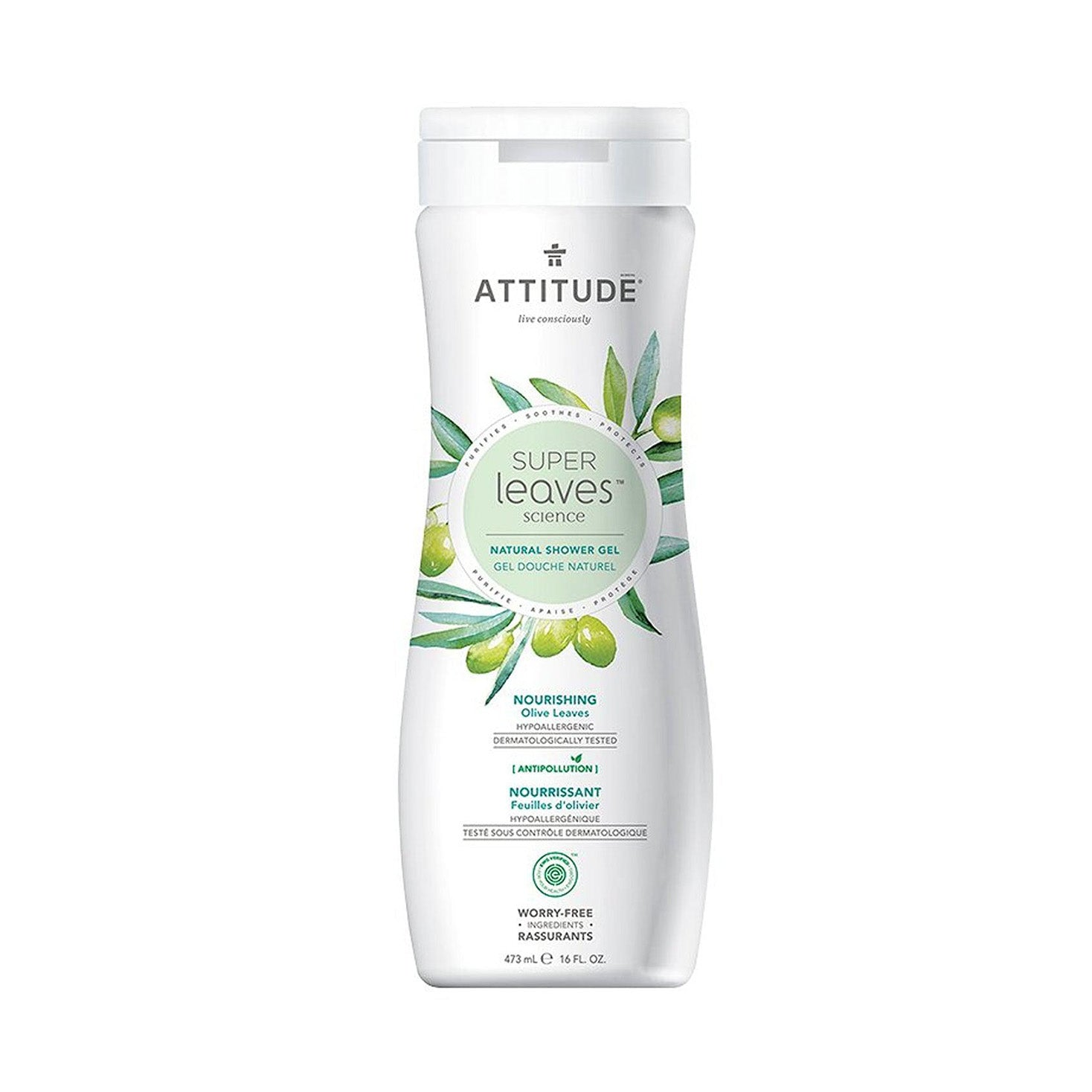 Attitude | Super Leaves Olive Nourishing Shower Gel