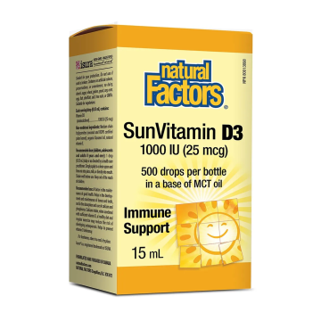 Natural Factors | SunVitamin D3 1000IU Drops