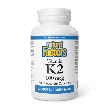 Natural Factors | Vitamin K2 MK7 100mcg Veggie Capsules