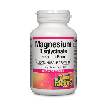 Natural Factors | Magnesium Bisglycinate 200mg Veggie Capsules