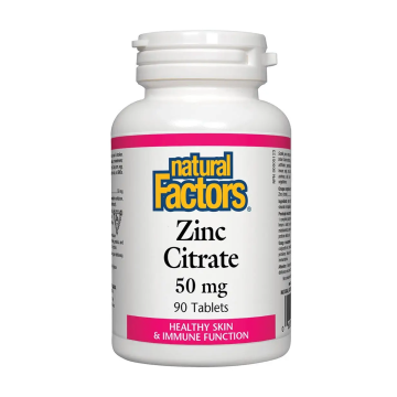 Natural Factors | Zinc Citrate 50mg Tablets